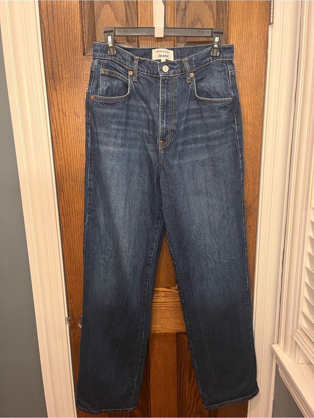 Reformation Elan Ultra High Rise Straight Leg Jeans